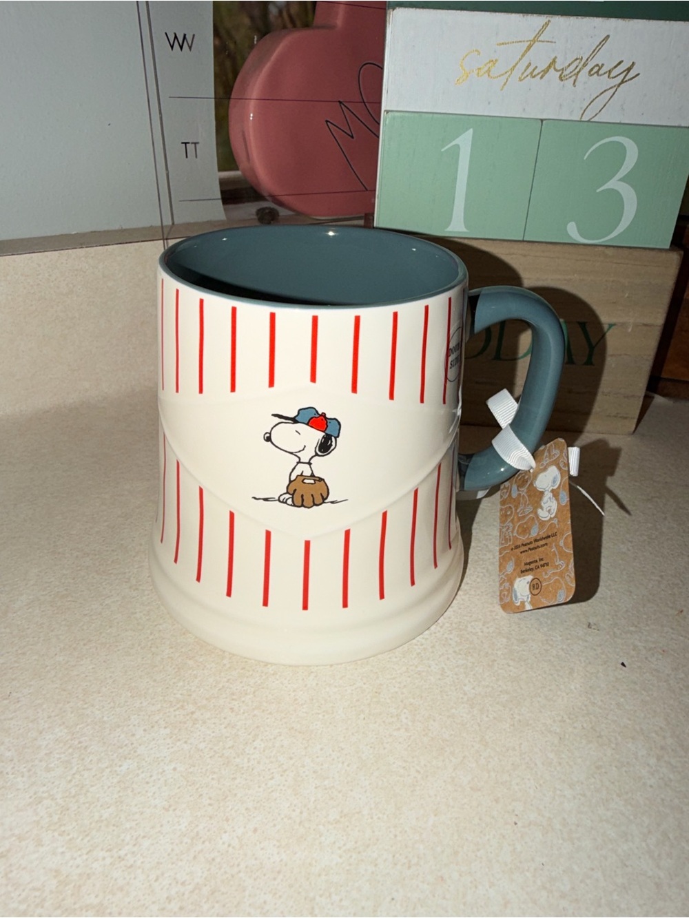 Rae dunn play ball mug